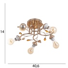 Люстра «Грета», БП, 5×40 Вт Е27, золото, МОДЕЛЬ: 2600553 - фото 25419803