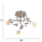 Люстра "Джаки" бп 3х40Вт Е27 Хром МОДЕЛЬ:2638717 - фото 26423752