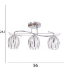 Люстра "Дэйл" 3х40Вт Е27 Хром МОДЕЛЬ: 2612372 - фото 25434091