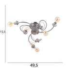 Люстра "Венда" бп 6х40Вт Е27 Хром МОДЕЛЬ: 2800089 - фото 26423780