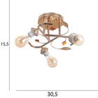 Люстра «Велма», БП, 3×40 Вт Е27, золото, МОДЕЛЬ: 2600549 - фото 26423799
