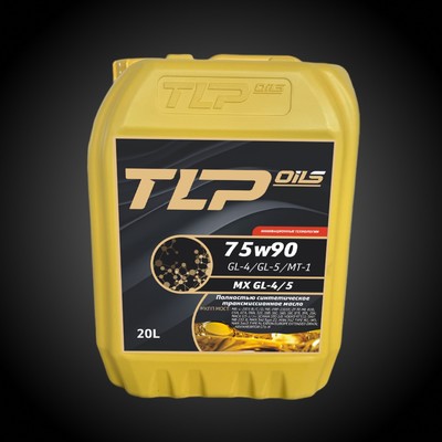 Масло трансмиссионное TLP MX 75W-90 GL4/GL5/MT-1, синтетическое, 20 л