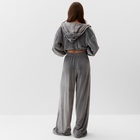 Костюм женский (толстовка и брюки) KAFTAN Plushy р. 48-50, серый 10610193 - фото 13290732