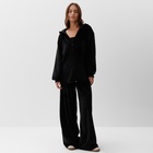Костюм женский (толстовка и брюки) KAFTAN Plushy р. 48-50, черный 10610224 - фото 13003286