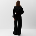 Костюм женский (толстовка и брюки) KAFTAN Plushy р. 48-50, черный 10610224 - фото 13003287