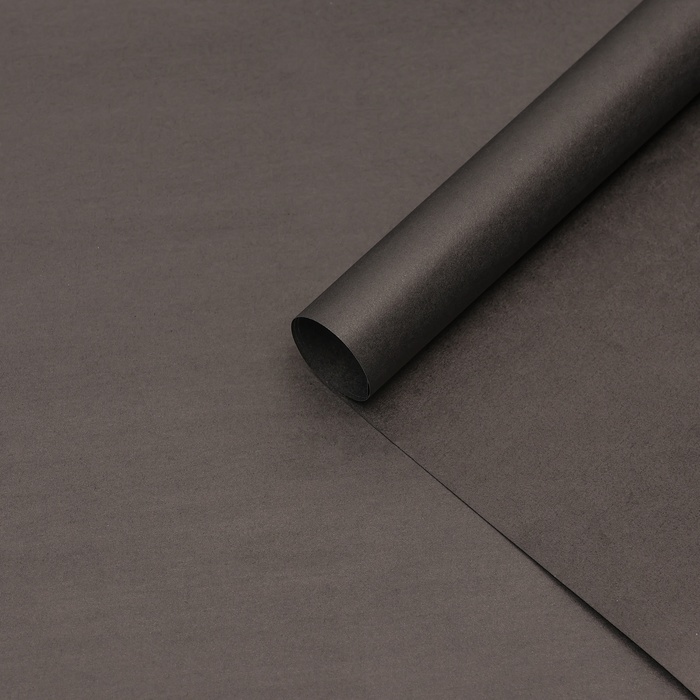 Бумага упаковочная крафт «чёрный»,50×70 см - Фото 1