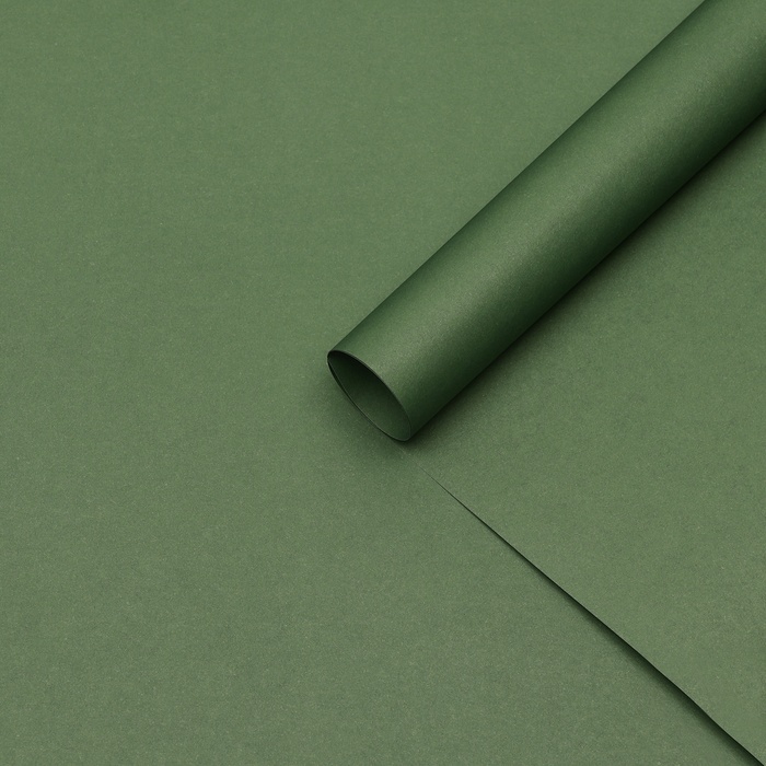 Бумага упаковочная крафт «Изумрудный»,50×70 см - Фото 1