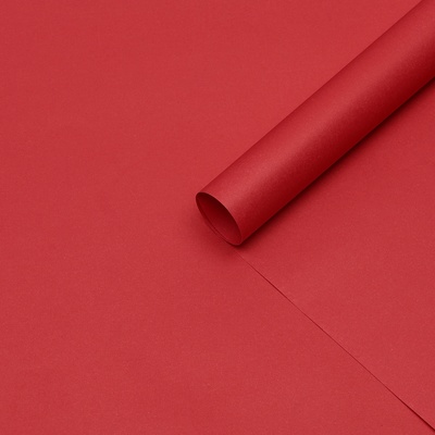 Бумага упаковочная крафт "Красный",50 х 70 см