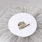 Брошь текстильная «Цветок» объемный, невесомый, серая - Фото 3