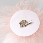 Брошь текстильная «Цветок» объемный, невесомый, розовая - Фото 2