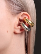 Серьги каффы «Кольца», 2 шт. цвет серебряно-золотой - Фото 2