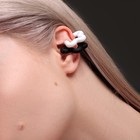 Серьги «Каффы» набор 2 шт., цветок, цвет чёрно-белый - Фото 3