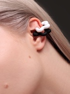 Серьги «Каффы» набор 2 шт., цветок, цвет чёрно-белый 10470558