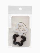 Серьги «Каффы» набор 2 шт., цветок, цвет чёрно-белый 10470558