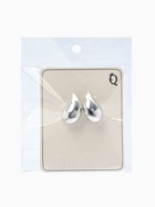 Серьги пластик «Капля» крупная, цвет серебро  (артикул 10470562)  большой выбор товаров оптом и в розницу по низким ценам с доставкой