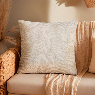 Чехол на подушку «Этель. Листва», 43×43 см, бежевый