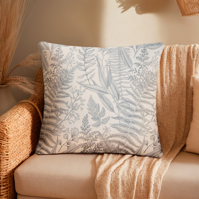 Чехол на подушку «Этель. Листва», 43×43 см, серый