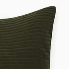 Наволочка декоративная «Этель», 43×43 см, велюр, зелёная - Фото 3