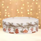 Коробка подарочная новогодняя для макарун тубус с окном «Печенье», 20×6 см - Фото 2