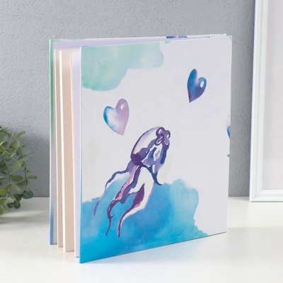 Фотоальбом магнитный на 20 листов «Дельфин акварель», 27×2.5×29 см