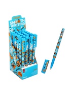 Ручка шариковая масляная 0.7 мм, корпус софттач с рисунком «Vinson» синяя - Фото 2