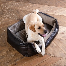 Лежак Ginger, 100×67×24 см, мебельная ткань, размер L, микс цветов