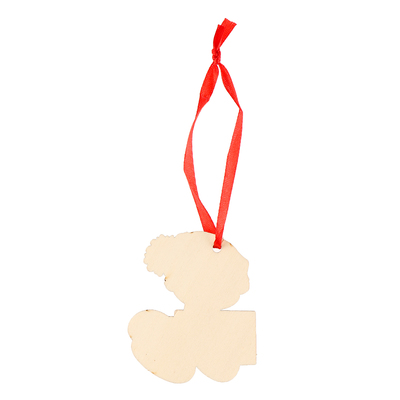 Ёлочная игрушка - подвеска деревянная Лесная мастерская «Новый год! Змея в шапке» со скретч-слоем