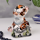 Сувенир "Тигр Шерхан», гжель, цветной - Фото 1
