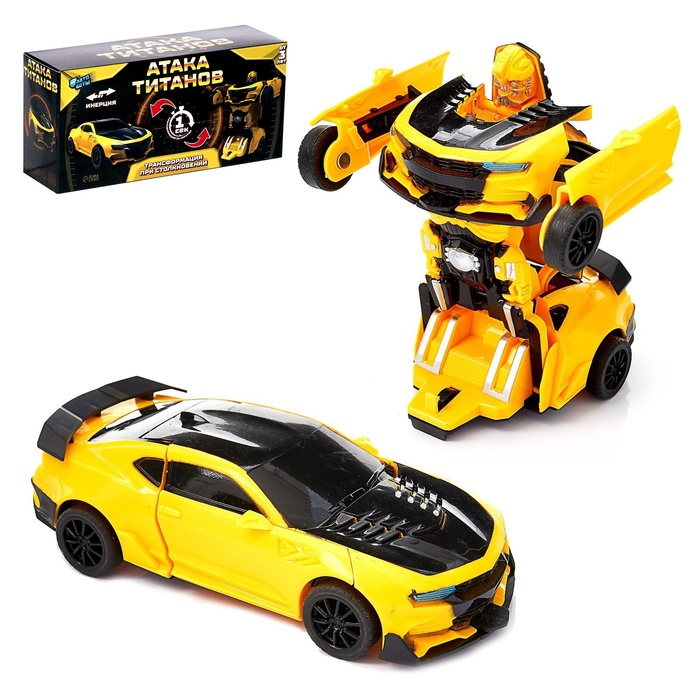 УЦЕНКА Робот инерционный «Автобот», трансформируется автоматически при столкновении, МИКС - Фото 1