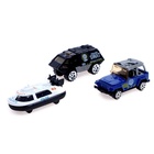 Набор металлических машин «Полиция», 3 штуки, МИКС, уценка 10712797