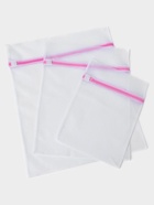 Мешки для стирки, 4 шт., L= 60×50, M=50×40, S=40×30, Цилиндр=15×16, белые - Фото 4