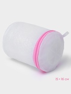 Мешки для стирки, 4 шт., L= 60×50, M=50×40, S=40×30, Цилиндр=15×16, белые - Фото 7