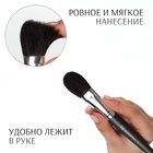 Кисть для макияжа PREMIUM, 18 см, чёрная - Фото 2
