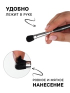 Кисть для макияжа PREMIUM, 17.3 см, чёрная - Фото 2