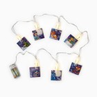 Гирлянда светодиодная с прищепками новогодняя «Новый год: С новым годом», 1,5 м, модель SP-007 - Фото 3