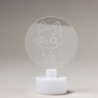 Светильник ночник «Котик», d=6 см, модель E-34 - Фото 3
