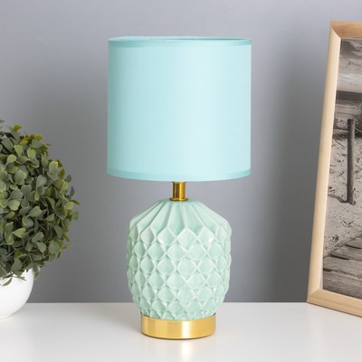 Лампа настольная «Бернарда» 1×40 Вт Е14 зеленый 15×15×30 см