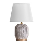 Лампа настольная «Вероника» 1×40 Вт Е14 черный/белый 20×20×31 см - Фото 6