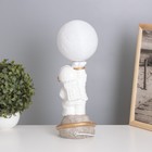 Лампа настольная «Космонавт с луной» 1×40 Вт Е14 белый/золото 12.5×12.5×33 см - Фото 5