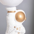 Лампа настольная «Космонавт с луной» 1×40 Вт Е14 белый/золото 12.5×12.5×33 см - Фото 7