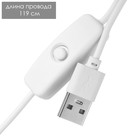 Лампа настольная «Космонавт с луной» 1×40 Вт Е14 белый/золото 12.5×12.5×33 см - Фото 9