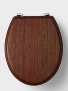 УЦЕНКА Сиденье для унитаза с крышкой «Натуральное дерево», 45×35 см, цвет орех - Фото 2