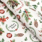 Бумага упаковочная новогодняя «Шишки», глянец, 80 г/м², 70×100 см - Фото 2