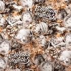 Бумага упаковочная новогодняя «С Новым годом», глянец, 80 г/м², 70×100 см - Фото 3