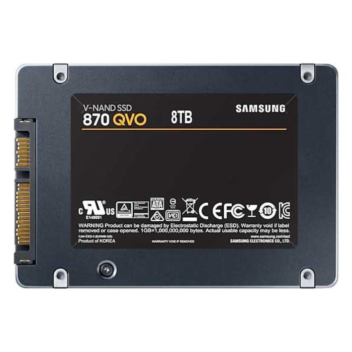 Накопитель SSD Samsung SATA-III 8TB MZ-77Q8T0BW 870 QVO 2.5" - фото 51621823