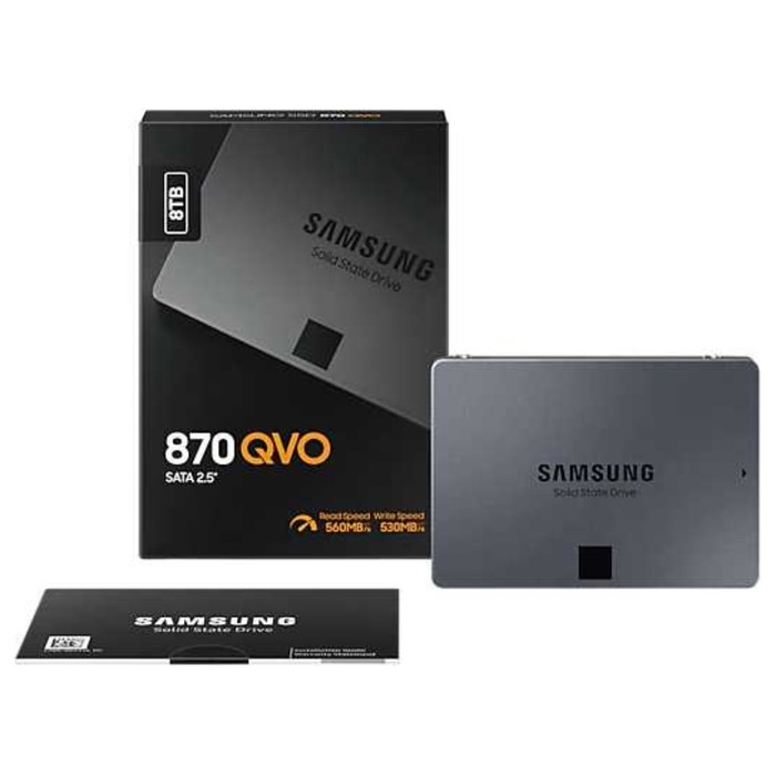 Накопитель SSD Samsung SATA-III 8TB MZ-77Q8T0BW 870 QVO 2.5" - фото 51621830