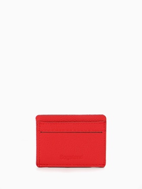 Картхолдер Bagsland, на 4 карты, отдел для купюр, красный