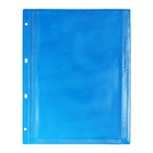 Файл-вкладыш А4, 180 мкм, Calligrata TOP, ПВХ, с расширением, матовый, вертикальный, 5 штук, синий 10480253