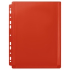 Файл-вкладыш А4.180 мкм, Calligrata TOP, ПВХ, с расширением, матовый, вертикальный, 5 штук, красный - Фото 2