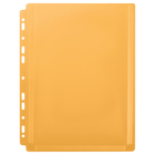 Файл-вкладыш А4.180 мкм, Calligrata TOP, ПВХ, с расширением, матовый, вертикальный, 5 штук, дынно-желтый - Фото 2